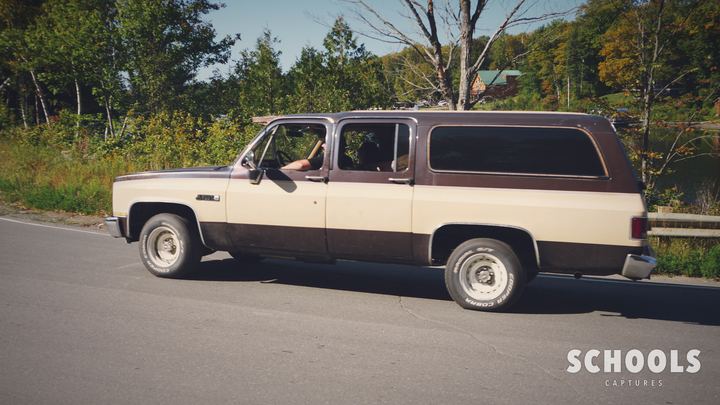 Brown/tan two-tone Suburban